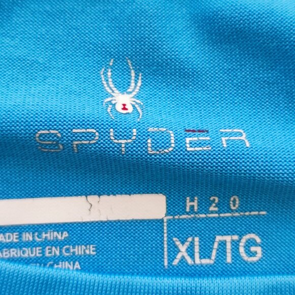 Spyder H2O rash guard  swim wear blue boy's size XL 14-16 - Picture 5 of 9